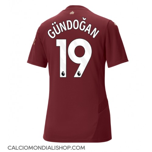 Maglie da calcio Manchester City Ilkay Gundogan #19 Terza Maglia Femminile 2024-25 Manica Corta